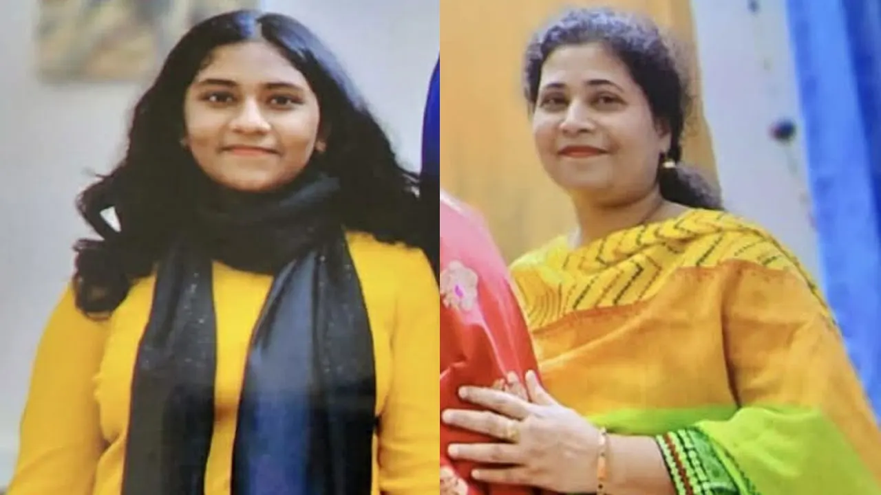 মেয়ে নাফিসা বিনতে আজিজ ও মা মালাইলা আফরোজ